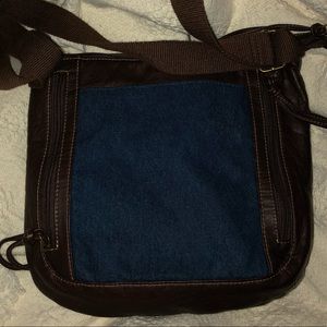 Joe Boxer Faux Leather Jean Crossbody Purse